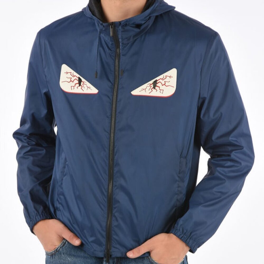 Fendi, Eyes Details Kway outerwear jacket